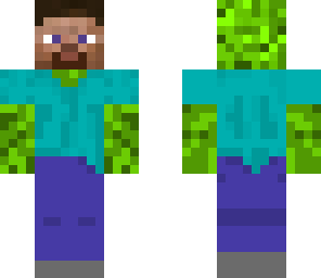 creeper in steve costume