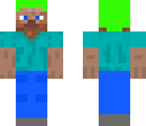 green hair steve
