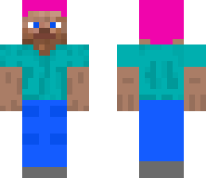 pink hair steve