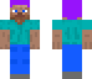 purple hair steve