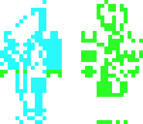 neon man