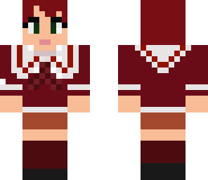 red haired school girl