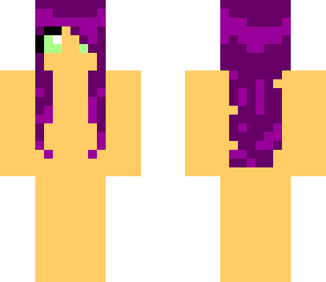 cute purple hair girl base