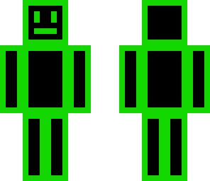 neon green and black