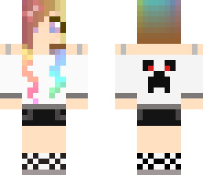 sweet rainbow creeper girl
