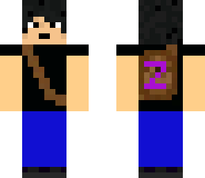 skin with the letter z on the back