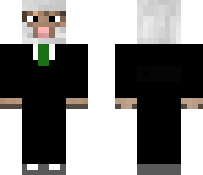 sheep in a suit with green tie