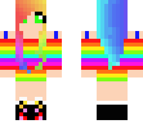 cute rainbow girl