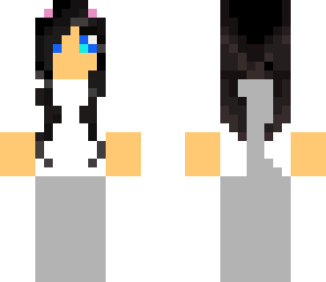 white kitty girl