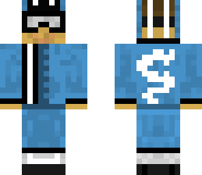 blue skier