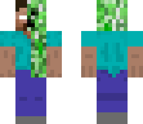 half herobrine half creeper
