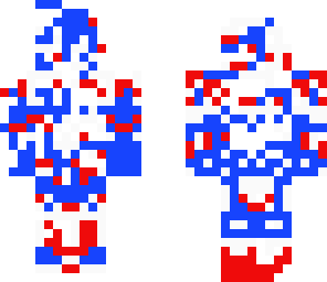 red white and blue neon special