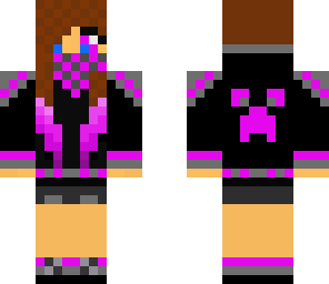 purple cool girl