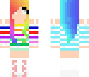 herobrine rainbow girl
