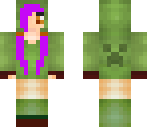purple haired girl