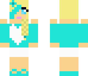 braided hair girl blue