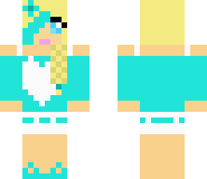 braided hair girl blue