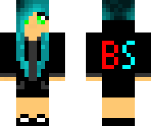 blue hair girl