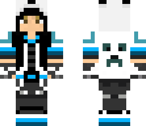 teenage black hair panda creeper girl