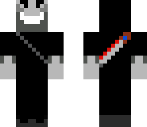 ninja with energy katana and shurkens