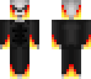 burning skull