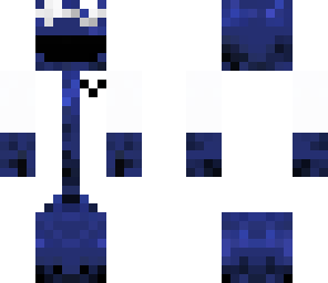 cookie monster in lab coat