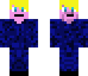 link in blue armour with two faces