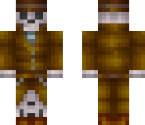 skeleton in a coat