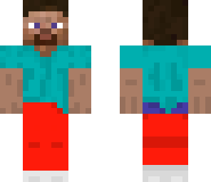 steve with red pants and white shoes