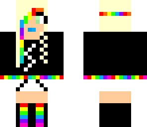 rainbow skrillex girl