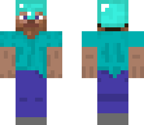 steve wtih diamond helmet