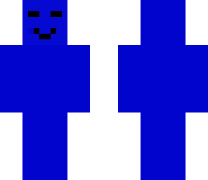 hombre azul