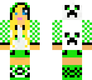 green panda girl
