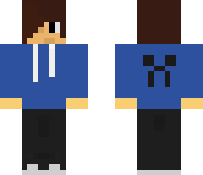 cool boy with blue creepr shirt