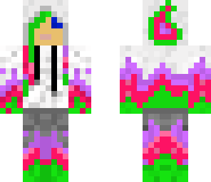 colorful fire fists girl