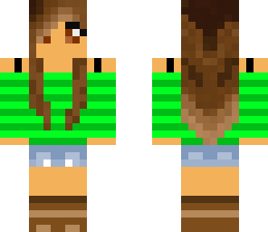 girl in green
