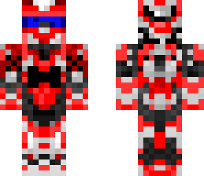 halo red with bullet pack and blue visor