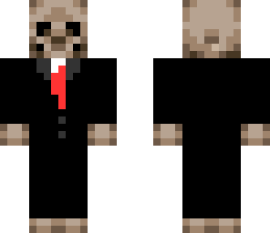 skull in a suit