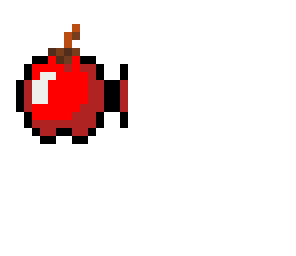 floating apple
