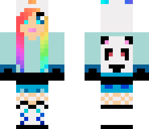 rainbow panda girl