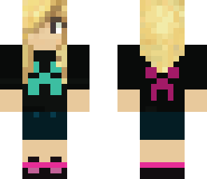 girl with black creeper shirt by zoe