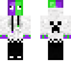 green and purple squid