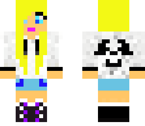 pretty panda girl- blonde