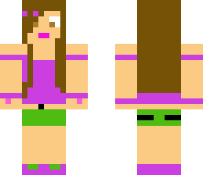 cute purple girl
