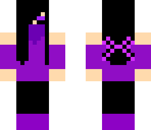 ender ninja girl with a bow in her hair