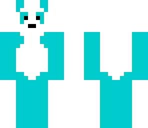 light blue panda bear