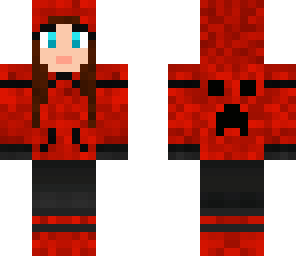 red hoodie girl