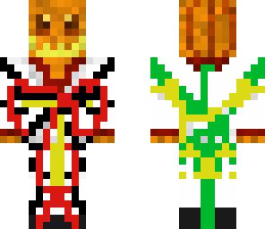 colorful pumpkin man