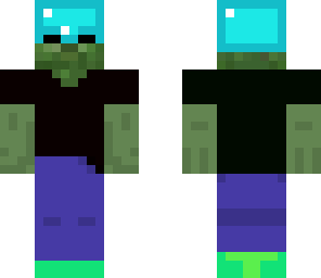 zombie with diamond helmet v2 