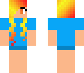 warm gradient hair template